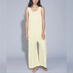 Ilana Kohn Adele Butter Yellow Linen Jumpsuit